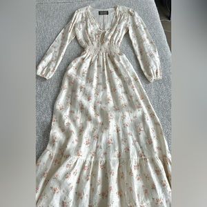 Reformation long floral linen dress. Size XS/S. Like new.